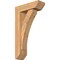 Ekena Millwork Thorton Slat Smooth Bracket w/ Offset Brace, Western Red Cedar, 5 1/2"W x 16"D x 28"H BKT0604X16X28THR06SWR - alternate 1